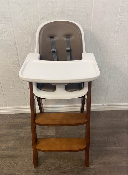 secondhand OXO Tot Sprout High Chair, Taupe/Walnut