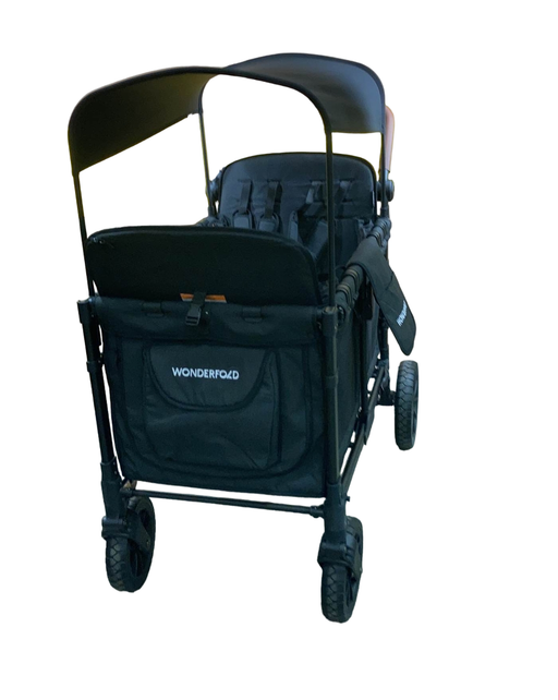 used Wonderfold W4 Luxe Quad Stroller Wagon, 2023, Charcoal Grey with Black Frame