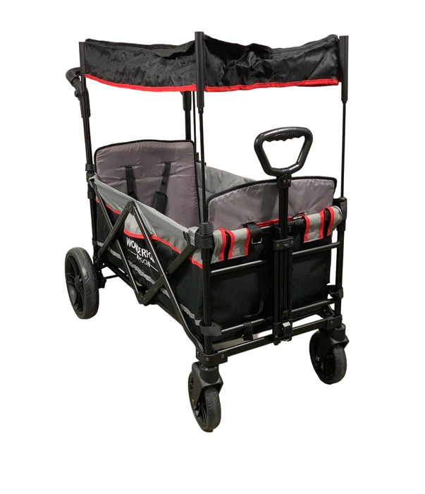 used Wonderfold X2 Push + Pull Double Stroller Wagon, 2022, Black