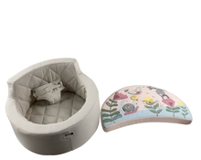 used Crate & Kids Busy Baby Activity Chair, Floral Garden