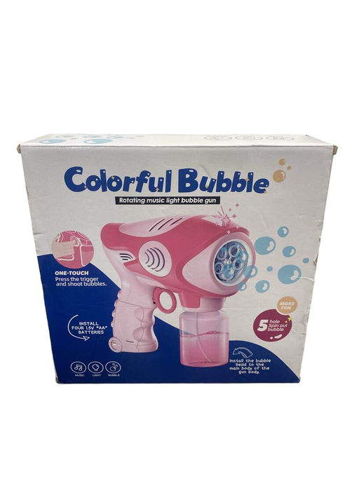 used Colorful Bubble Rotating Music And Lights Bubble Gun