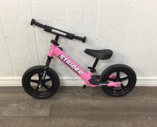 secondhand Strider Balance Bike 12 Sport, Pink