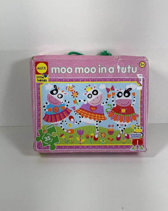 used ALEX Toys Little Hands Moo Moo In Tutus Puzzle