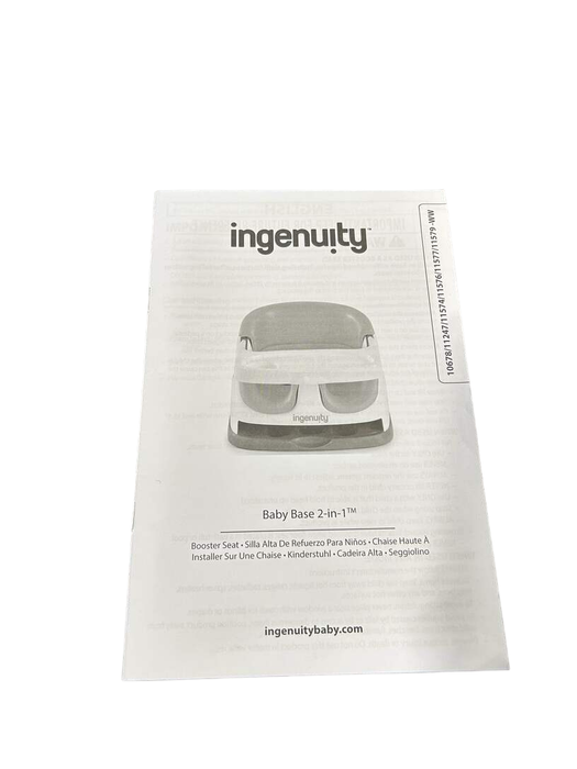 Ingenuity Baby Base 2-in-1 Booster Seat, Cashmere