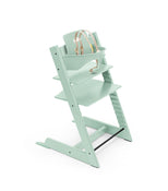 used Stokke Tripp Trapp High Chair with Baby Set and Tray, Soft Mint, White