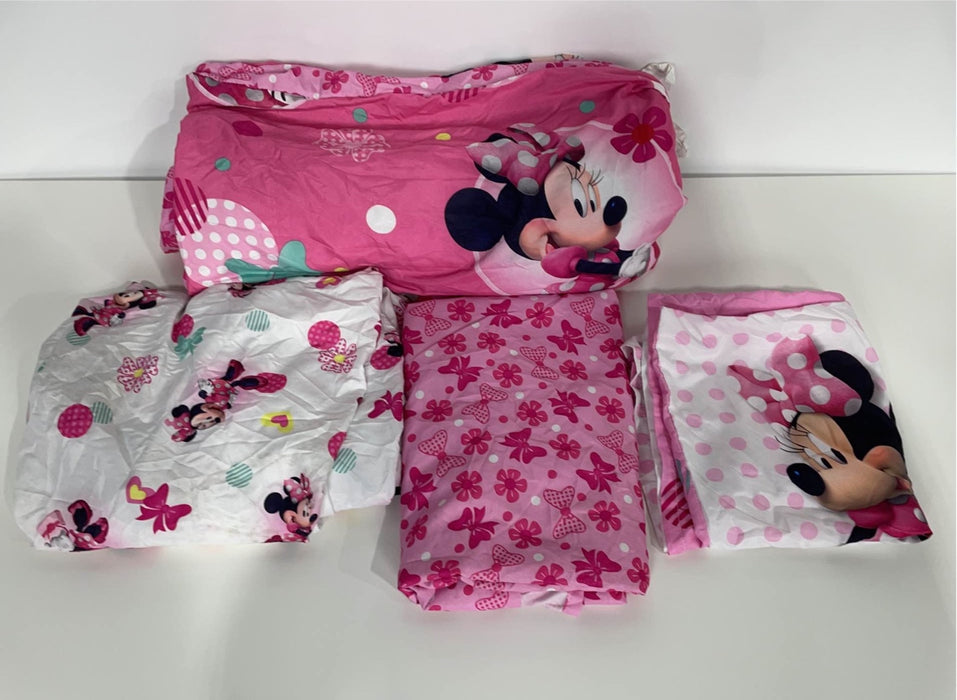 used BUNDLE Toddler Bedding, Minnie Mouse