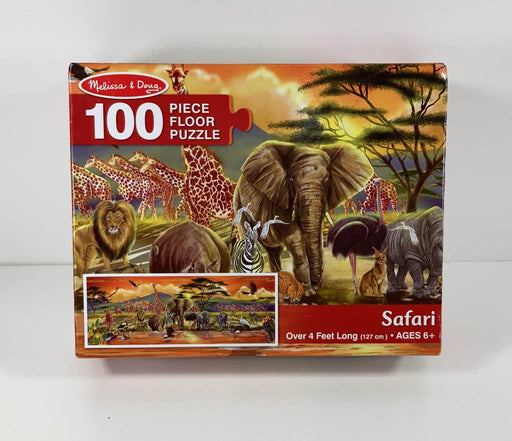 used Melissa & Doug Floor Puzzle, Safari