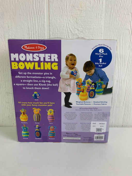 secondhand Melissa & Doug Monster Friends Bowling Play Set