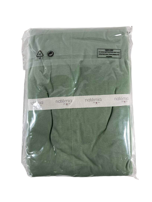 secondhand Natemia Organic Cotton Fitted Crib Sheet, Lily Pad