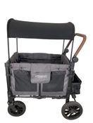 secondhand Wonderfold W2 Luxe Multifunctional Double Stroller Wagon, 2022, Charcoal Gray