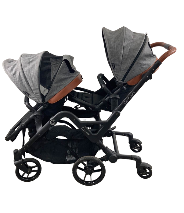 secondhand Contours Curve Double Stroller, 2018, Graphite