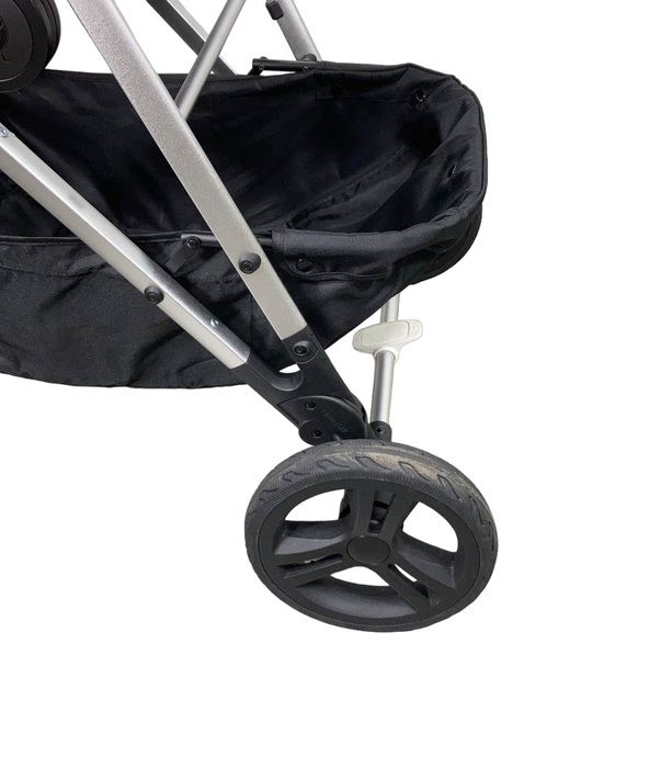 Mockingbird Single to Double Stroller, 2022, Silver with Penny Leather, Windowpane, Bloom