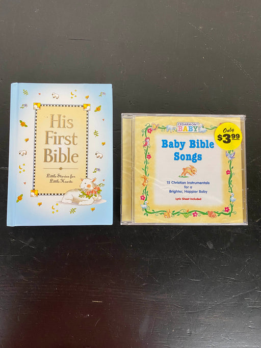 used BUNDLE Baby’s First Bible And Bible Songs CD