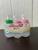 used NUK First Essentials Clearview Bottles, 5oz, 3 Pack