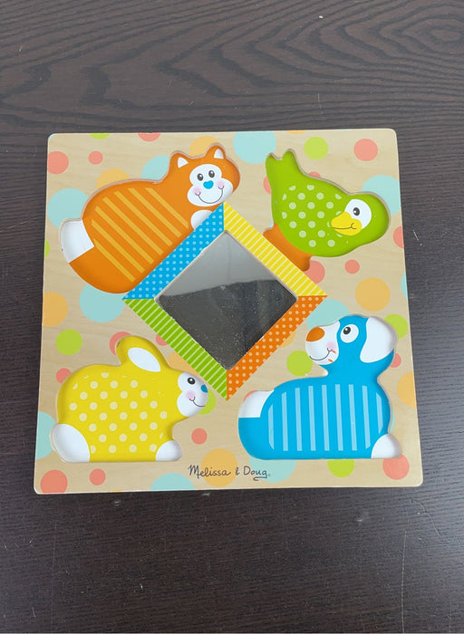 used Melissa & Doug Touch And Feel Puzzle Peek-a-Boo Pets