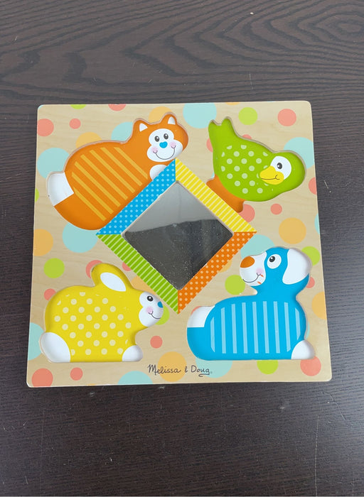 used Melissa & Doug Touch And Feel Puzzle Peek-a-Boo Pets