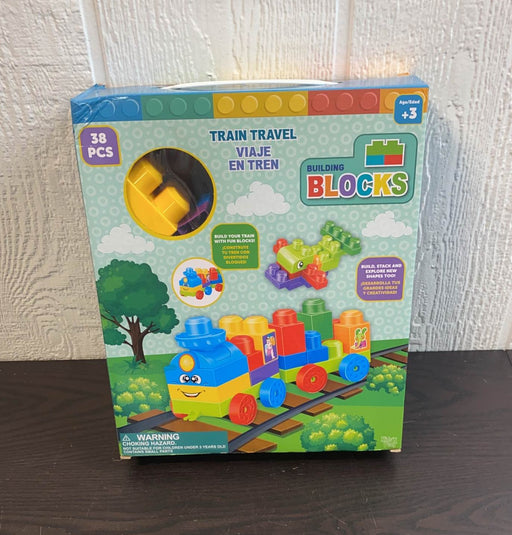 used Building Blocks Travel Train Set