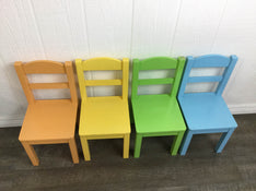 used Tot Tutors Wood Table And 4 Chairs Set