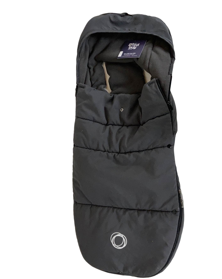 Grey Bugaboo Universal Footmuff Black Bugaboo Footmuff, Midnight Black