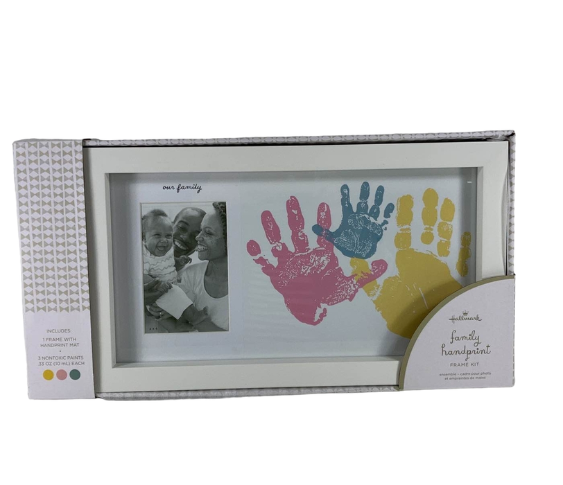 used Hallmark Our Family Handprint Picture Frame Kit, 4x6