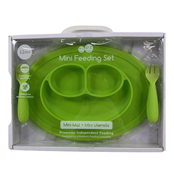 ezpz Mini Feeding Set, Lime