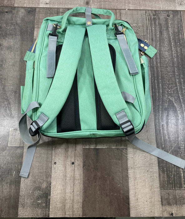 secondhand Lequeen Diaper Backpack, Green