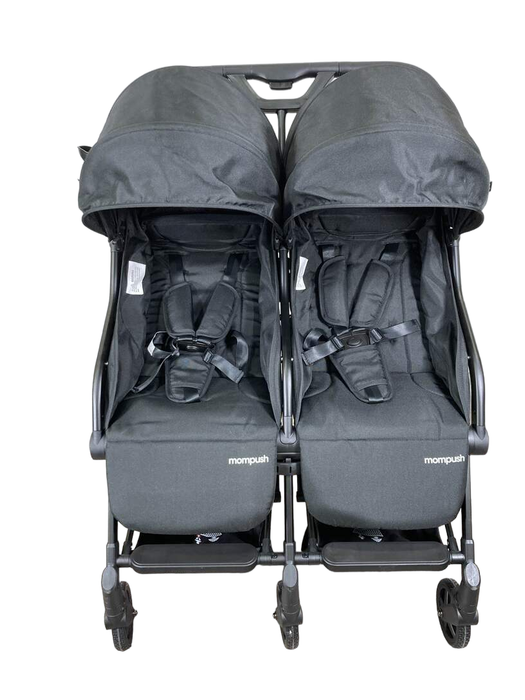 Shop Mompush Lithe Double Stroller, 2022, Black at GoodBuy Gear