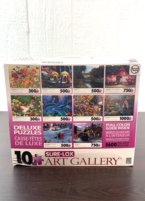 used Surelox 10 Full Size Deluxe Jigsaw Puzzles