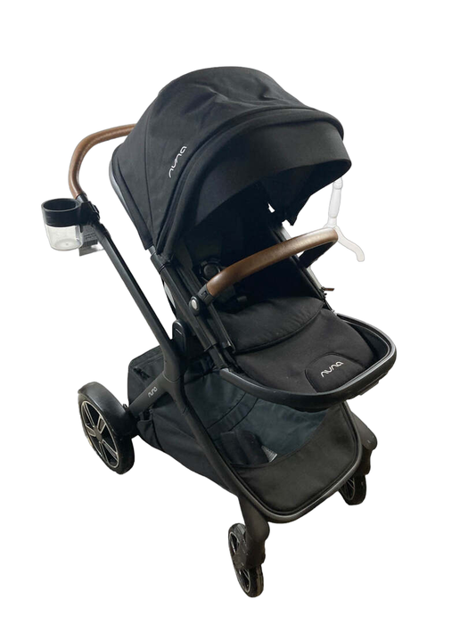 secondhand Nuna Demi Grow Stroller, 2021, Black Caviar