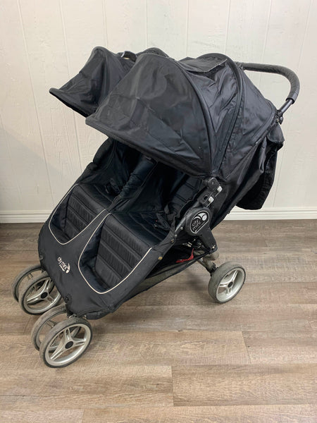 City mini double stroller clearance black