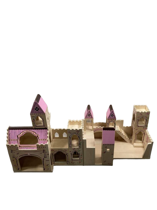 used Melissa & Doug Fold & Go Wooden Princess Castle