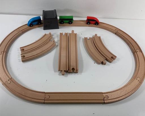 secondhand IKEA Lillabo 20 Piece Basic Train Set