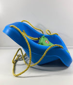 secondhand Little Tikes Snug 'n Secure Swing, Blue/Green