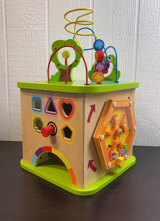 used Hape Country Critters Wooden Activity Cube