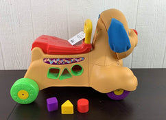 secondhand Fisher Price Laugh And Learn Stride-To-Ride Puppy