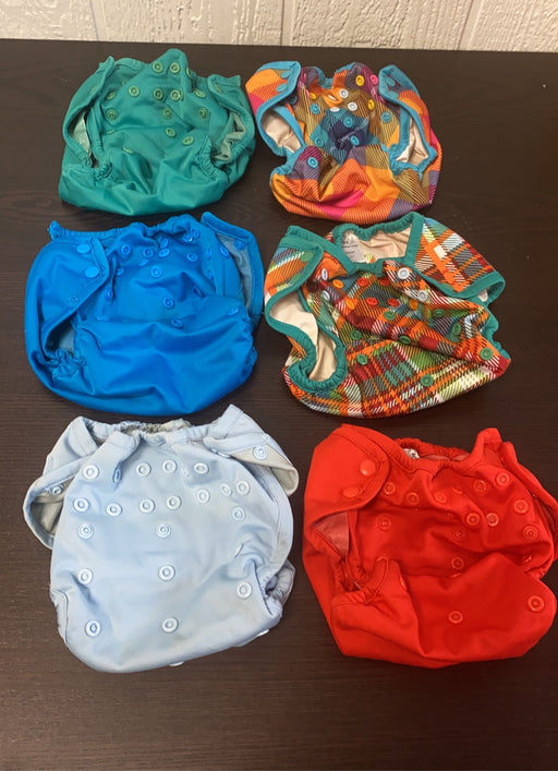 used Rumparooz One Size Diaper Covers, 6qty