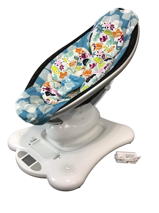 used 4moms MamaRoo Swing, Blue Plush