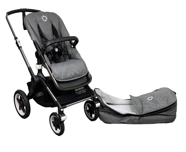 Bugaboo fox clearance footmuff grey melange