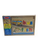 used Melissa & Doug See & Spell Wooden Educational Board