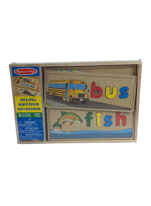 used Melissa & Doug See & Spell Wooden Educational Board