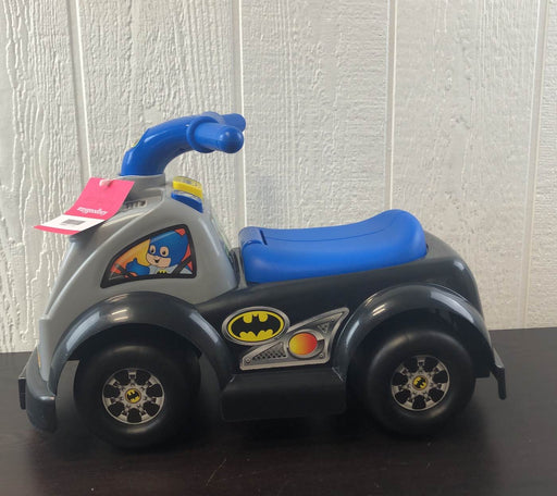 secondhand Fisher Price DC Friends Wheelies Batman Ride-On