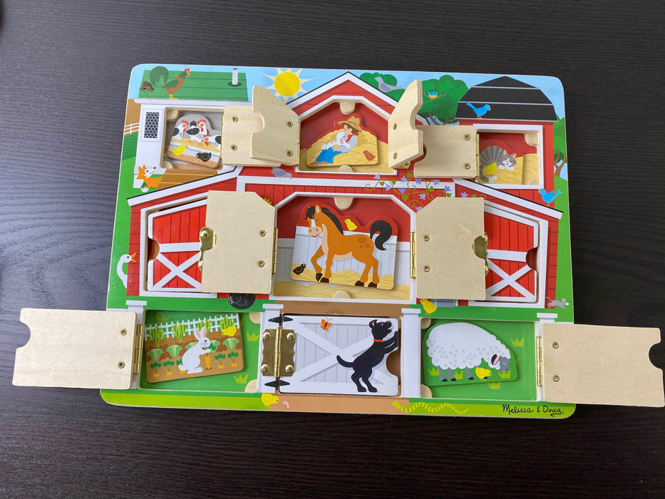 used Melissa & Doug Magnetic Farm Hide & Seek Board