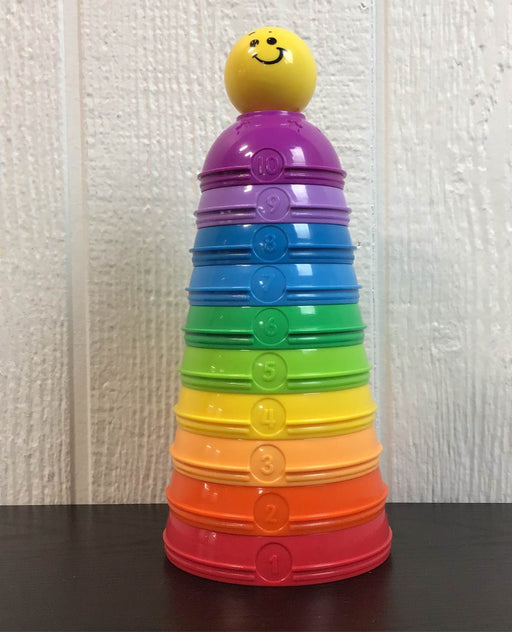 secondhand Fisher Price Brilliant Basics Stack And Roll Cups