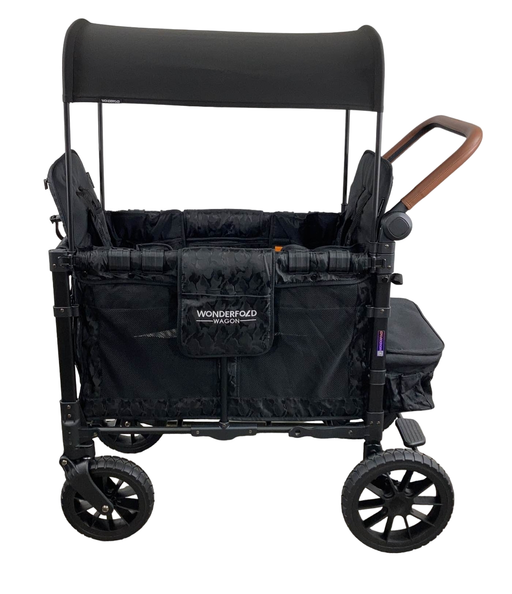 secondhand Wonderfold W2 Luxe Multifunctional Double Stroller Wagon, 2022, Elite Black Camo