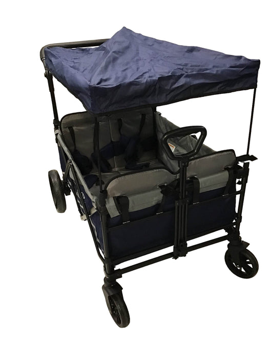 secondhand Wonderfold X4 Push & Pull Quad Stroller, Navy, 2019