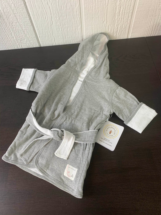 used Burt’s Bees Baby Organic Hooded Robe, Heather Grey