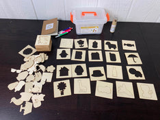 used Ari Mes Wooden Drawing Stencils Kit