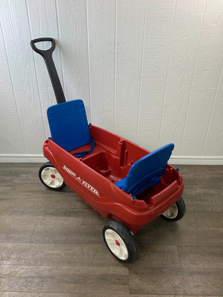 Radio flyer wagon with canopy cheap blue seats