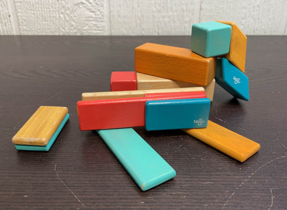 secondhand Tegu Magnetic Wood Blocks