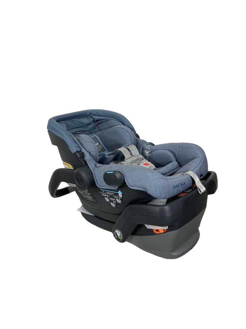 uppababy mesa v2 gregory UPPAbaby MESA V2 Infant Car Seat, 2023, Gregory (Blue Melange Merino W